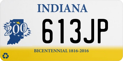 IN license plate 613JP