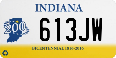 IN license plate 613JW