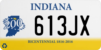 IN license plate 613JX