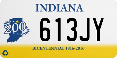 IN license plate 613JY