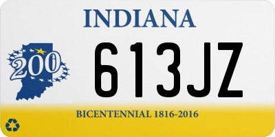 IN license plate 613JZ