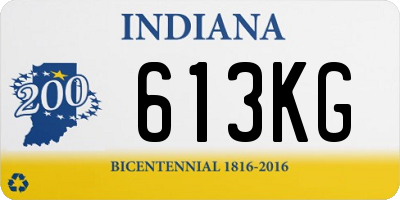 IN license plate 613KG