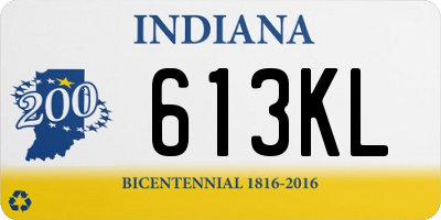 IN license plate 613KL