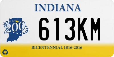 IN license plate 613KM