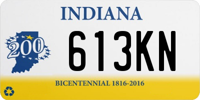 IN license plate 613KN