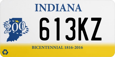 IN license plate 613KZ