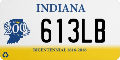 IN license plate 613LB