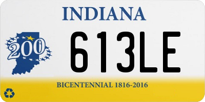 IN license plate 613LE