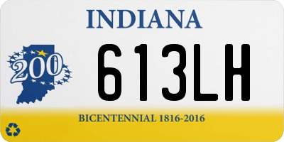 IN license plate 613LH