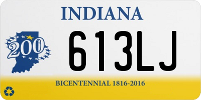 IN license plate 613LJ