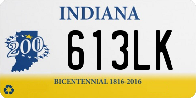 IN license plate 613LK