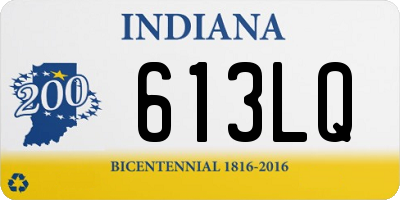 IN license plate 613LQ