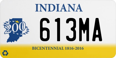 IN license plate 613MA