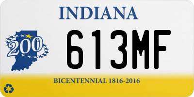 IN license plate 613MF