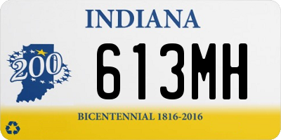 IN license plate 613MH