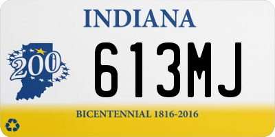 IN license plate 613MJ