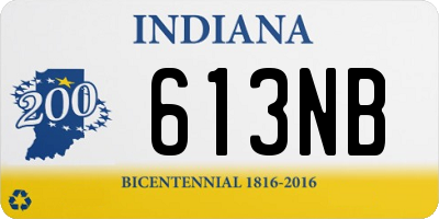 IN license plate 613NB