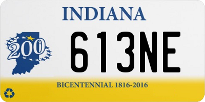 IN license plate 613NE