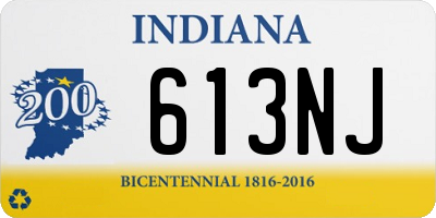 IN license plate 613NJ