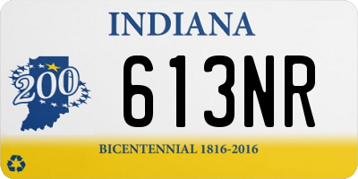 IN license plate 613NR