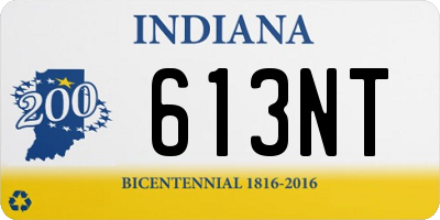 IN license plate 613NT