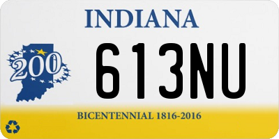 IN license plate 613NU