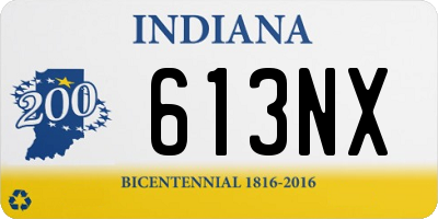 IN license plate 613NX