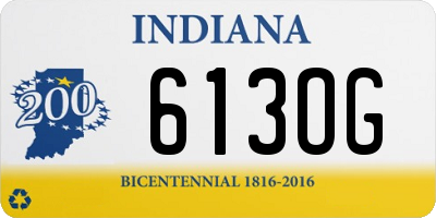 IN license plate 613OG