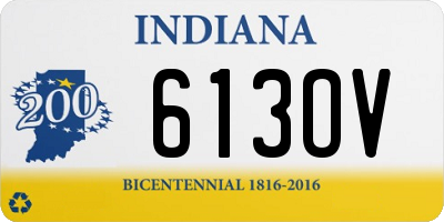 IN license plate 613OV