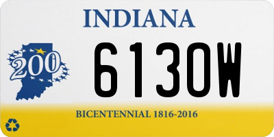 IN license plate 613OW