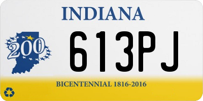 IN license plate 613PJ