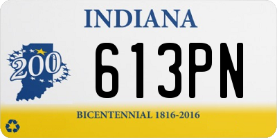 IN license plate 613PN