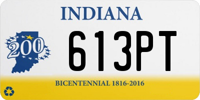 IN license plate 613PT