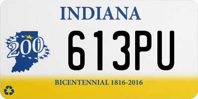 IN license plate 613PU