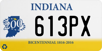 IN license plate 613PX