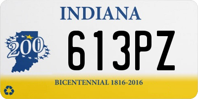 IN license plate 613PZ