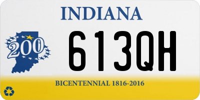 IN license plate 613QH