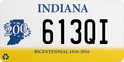 IN license plate 613QI