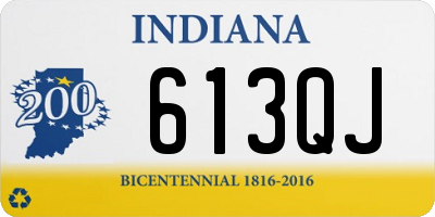 IN license plate 613QJ