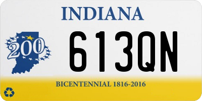 IN license plate 613QN