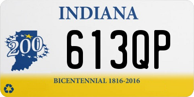 IN license plate 613QP