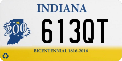 IN license plate 613QT