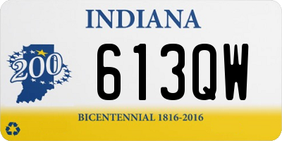 IN license plate 613QW