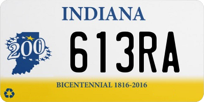 IN license plate 613RA