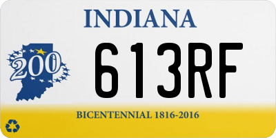 IN license plate 613RF