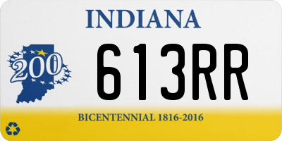 IN license plate 613RR