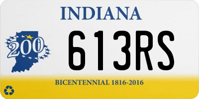 IN license plate 613RS