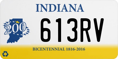 IN license plate 613RV