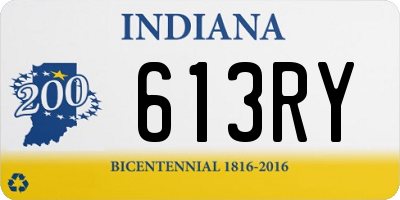 IN license plate 613RY