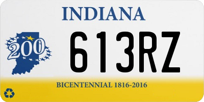 IN license plate 613RZ